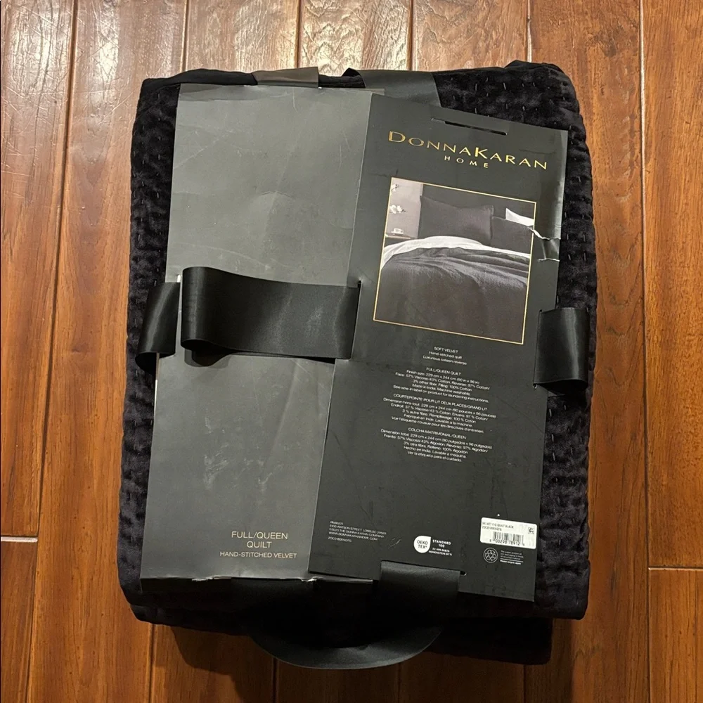 Donna Karan Soft Velvet Hand Stitched Quilt